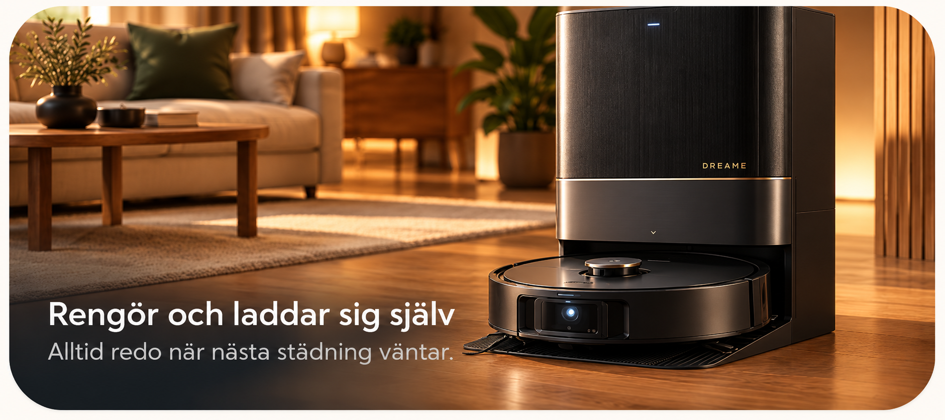 Rengör och laddar sig själv